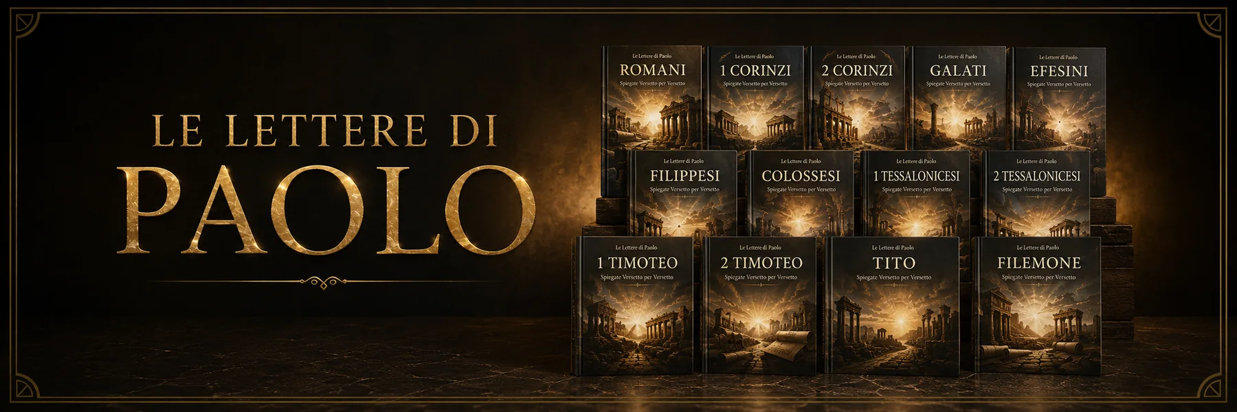 Le Lettere di Paolo — la collezione degli studi biblici, spiegati versetto per versetto